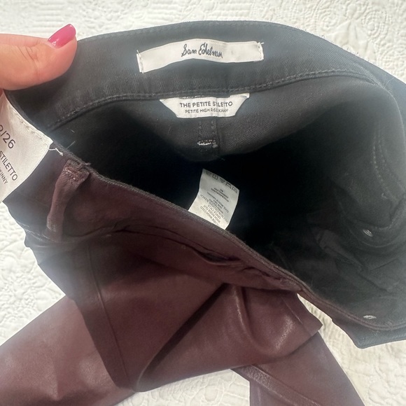 Sam Edelman faux leather denim pants - Picture 7 of 10